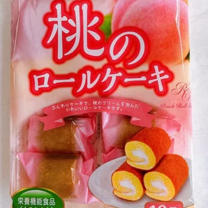 Wrapping of Yamauchi Confectionery  Mini Roll Cake Peach