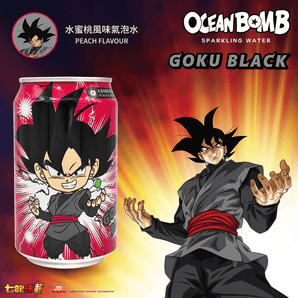 Dragon Ball Sparkling Water Peach Flavor can 