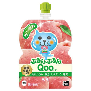 (CLEARANCE) Qoo Soft Jelly Drink Pouch Peach Flavor 125g