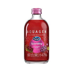 Aquagen  Ocean Sparkling Juice Drink Cranberry Grape Flavor 