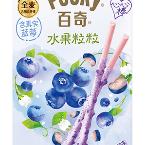 Pocky Milk Cream Covered Biscuit Sticks with Real Fruit Flakes 45g - Asian variety