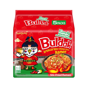 Samyang Buldak Artificial Spicy Chicken Flavor Ramen: Kimchi flavor (5-pack)