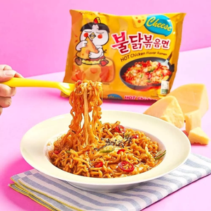 Samyang Buldak Artificial Spicy Chicken Flavor Ramen: Cheese flavor (5-pack)