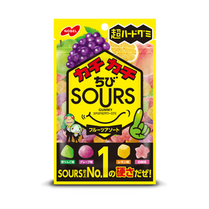 Sours Gummy Fruit Assorted 80g